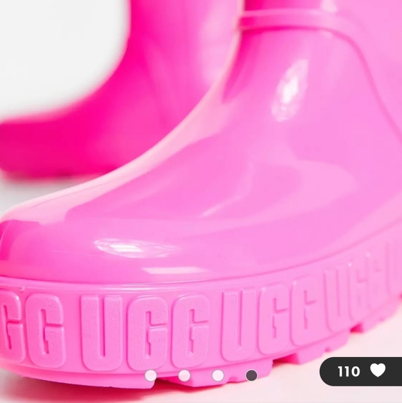 ✨️UGG HOT PINK DRIZLITA RAIN BOOTS NEW WOMENS 6.5 Y- 5 - Picture 7 of 9
